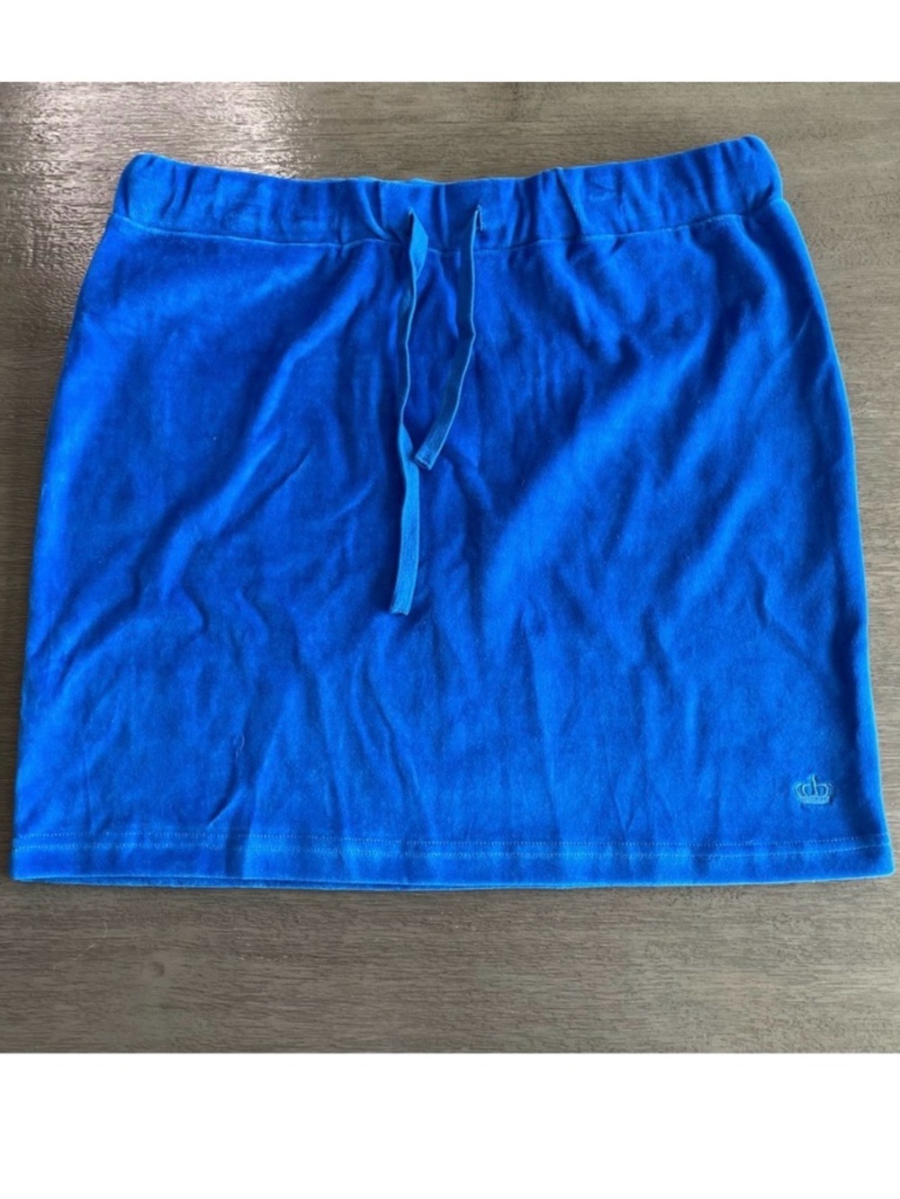 Juicy Couture Blue Tracksuit Skirt Velour Bright Blue XL